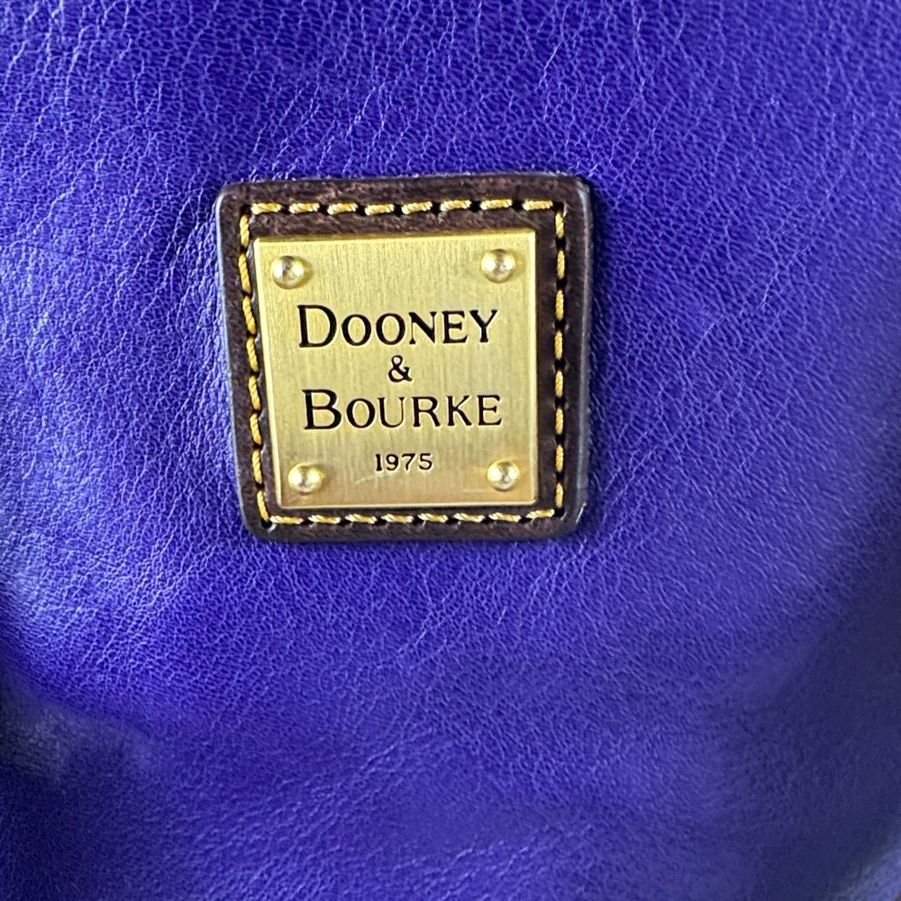 Dooney & Bourke Stanwich Satchel Purple Toledo Leather. RARE. - Picture 2 of 16